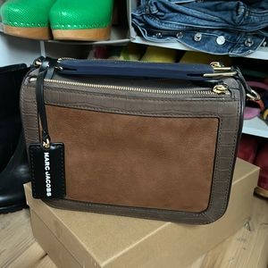 Marc Jacobs
The Softbox 23 suede crossbody bag